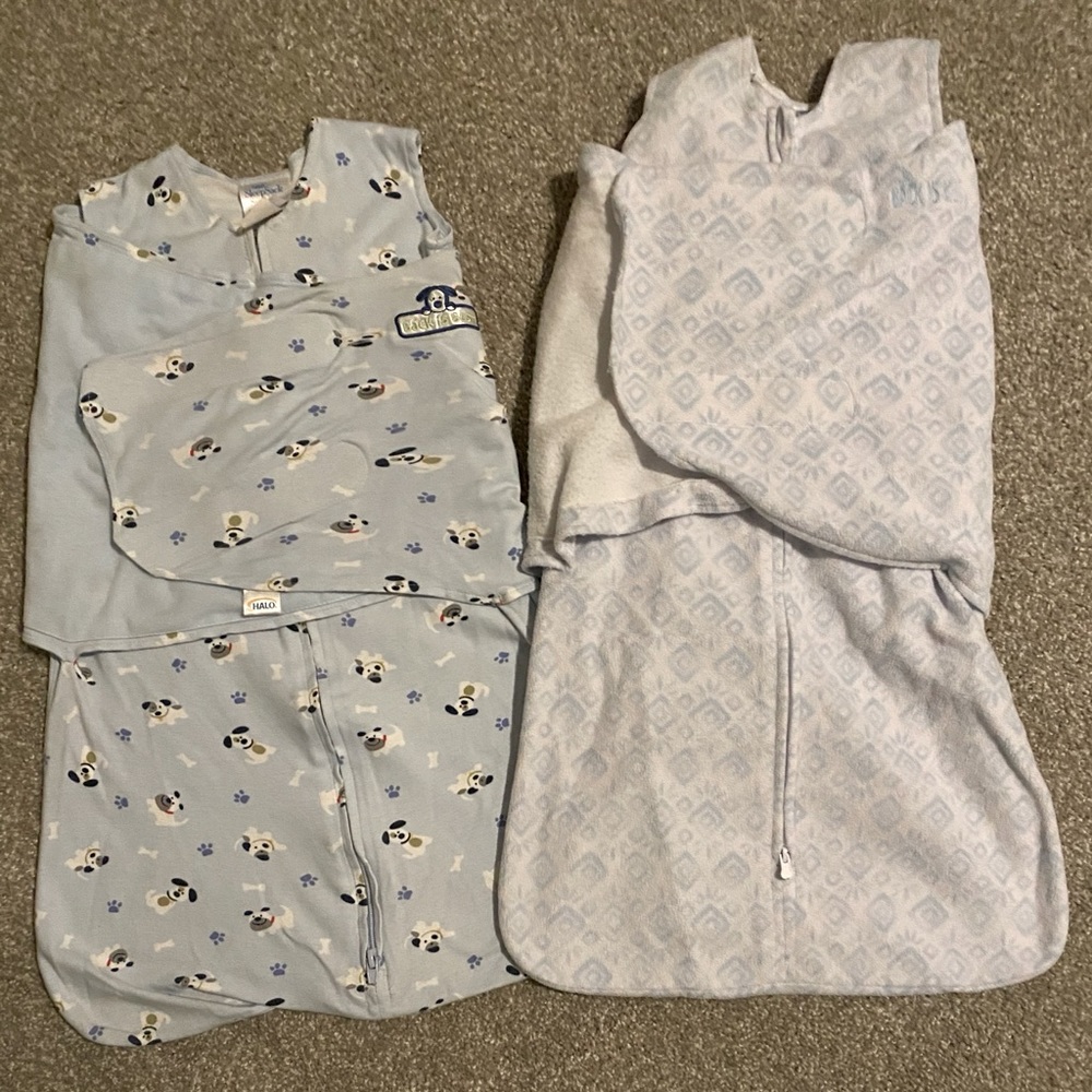 2 Halo sleep sack swaddles (size Small)